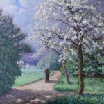 Alphonse Asselbergs_Printemps Brabant_ Lente in Brabant_ca 1880-1885_Olieverf 80x100 cm (Coll Barat-Venker)