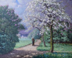 Alphonse Asselbergs_Printemps Brabant_ Lente in Brabant_ca 1880-1885_Olieverf 80x100 cm (Coll Barat-Venker)