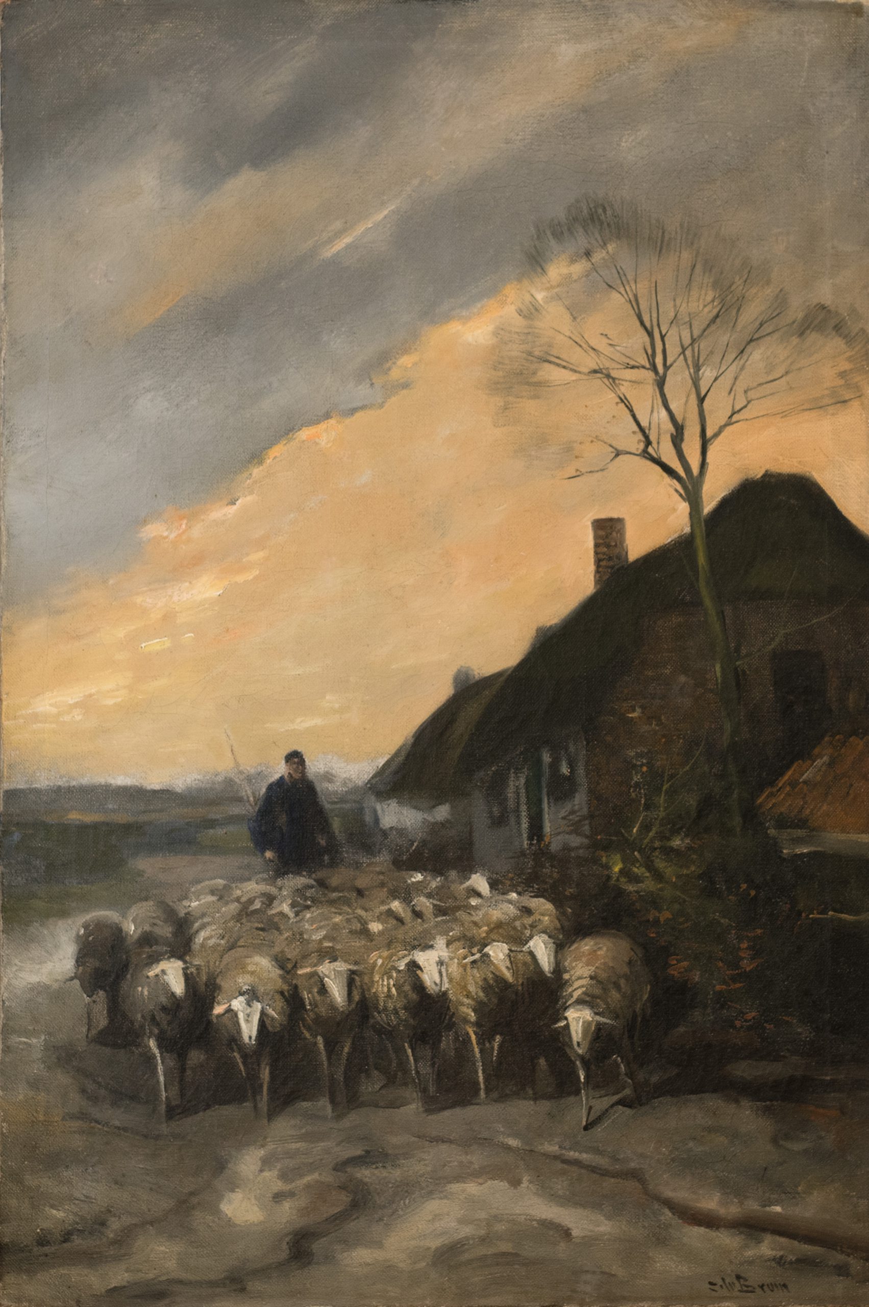 Foto 101 C. de Bruin 60×40 Op de Veluwe Putten