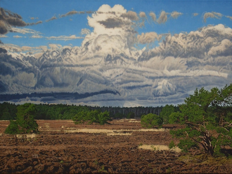 Daan de Jong, Poco agitato Olieverf op doek, 60 x 80