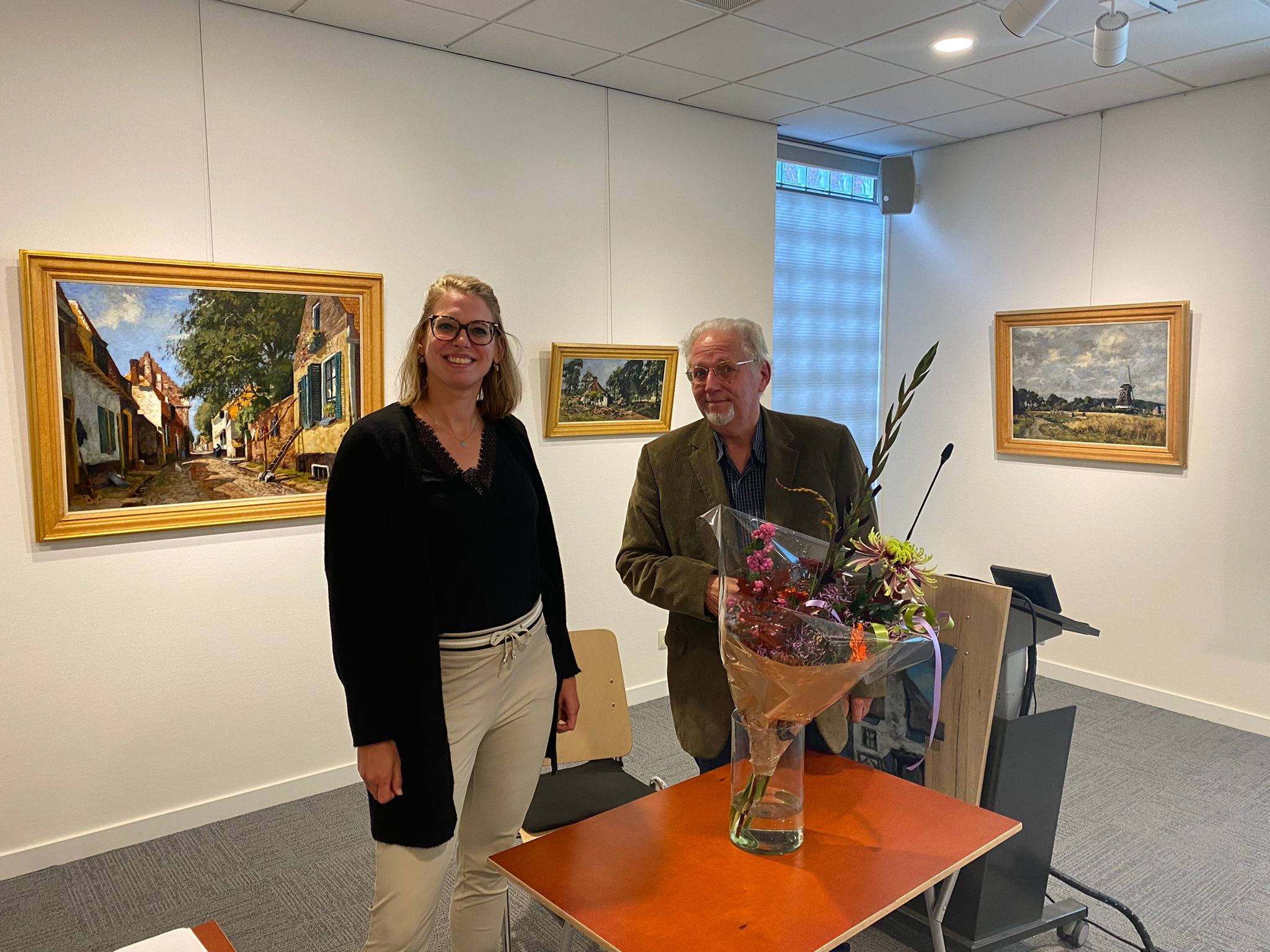 Marije Storteboom en Herman van Ree – eigen foto Noord-Veluws Museum –