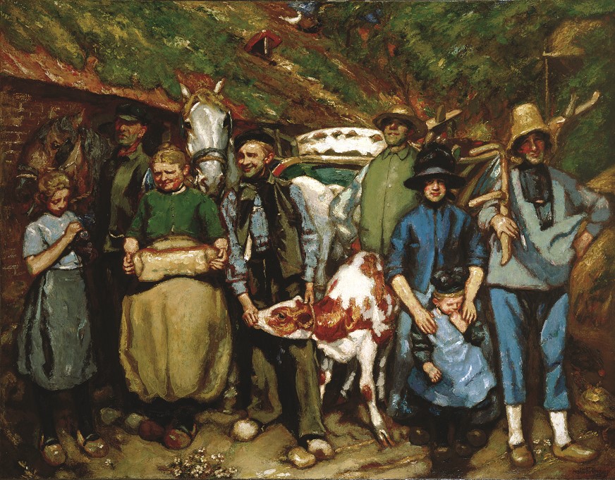 Martin Monnickendam Boerenfamilie in Stroe 1921 coll Gemeente Barneveld
